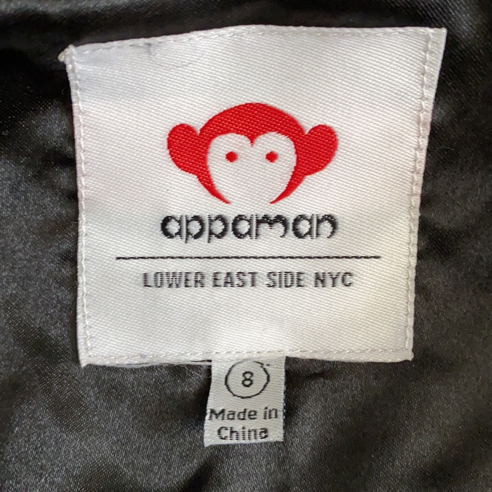 Appaman | Nikki Bomber Jacket Quilted Shiny Metallic Black Hearts A5NSJ-BHT (8) - Picture 12 of 17